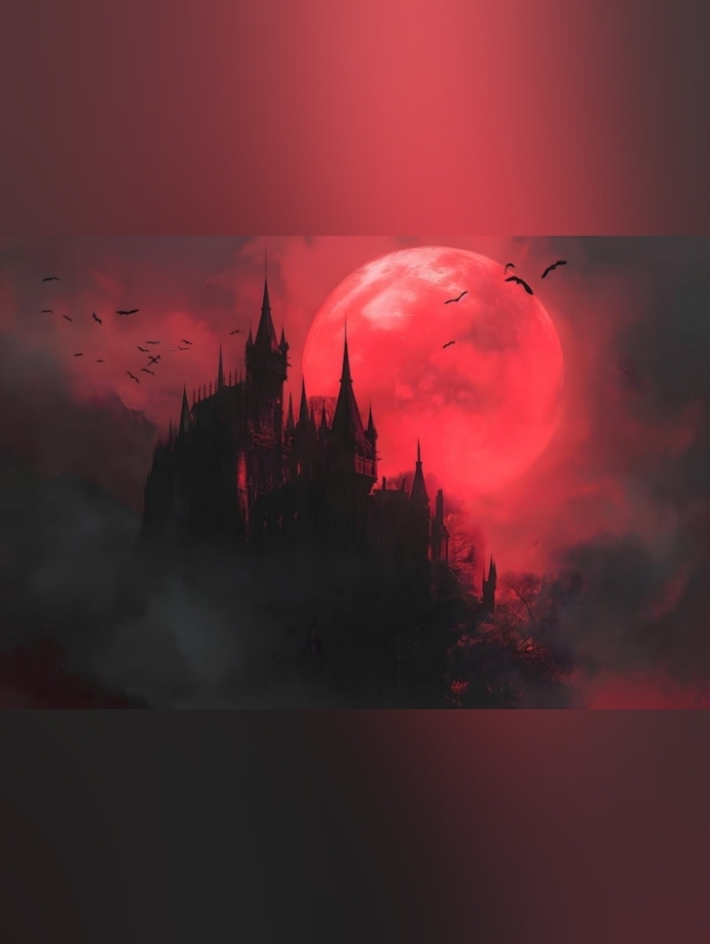 Custom Fridge Magnet Red Gothic Castle Home Kitchen Decor